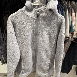 Nike Light Gray Fleece Hoodie